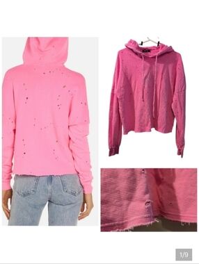 Michael Lauren Distressed Trainor hoodie